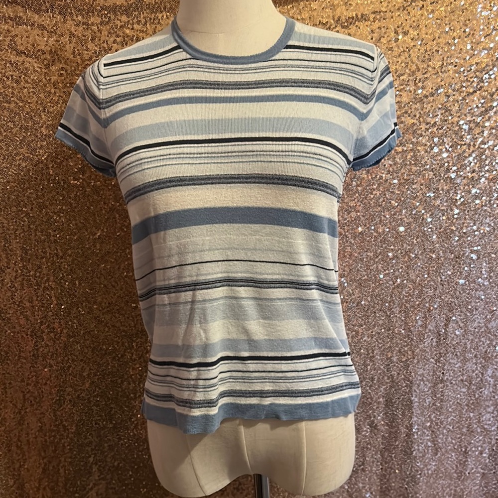 DNKY Blue stripped shirt (Medium)